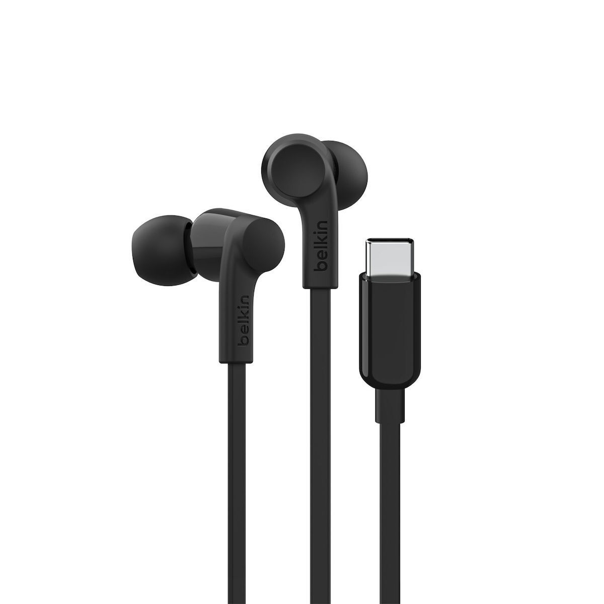 Belkin Rockstar In-ear Handsfree Ακουστικά με Βύσμα USB-C Μαύρο