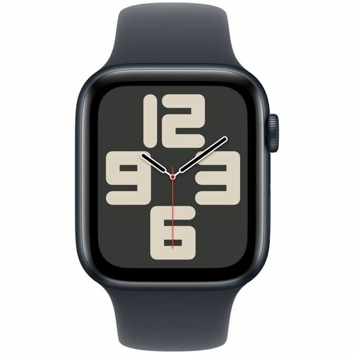 Apple Watch SE 2024 Aluminium 44mm Αδιάβροχο με Παλμογράφο (Midnight με Midnight Sport Band (M/L))