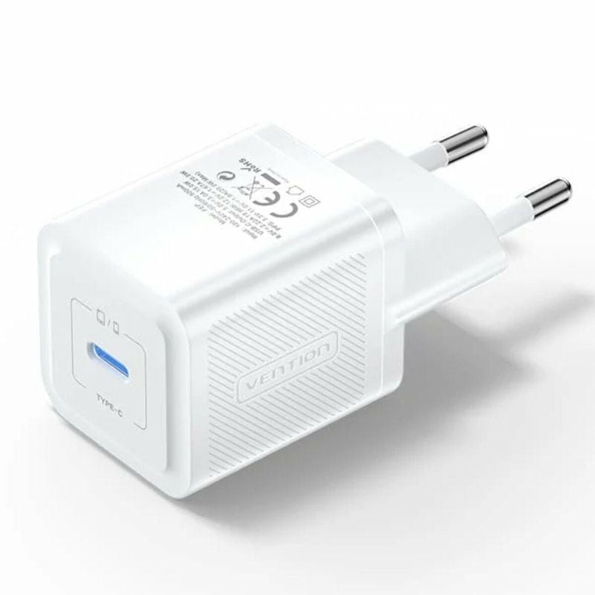 Vention Φορτιστής Χωρίς Καλώδιο GaN με Θύρα USB-C 20W Λευκός (FEPW0-EU)