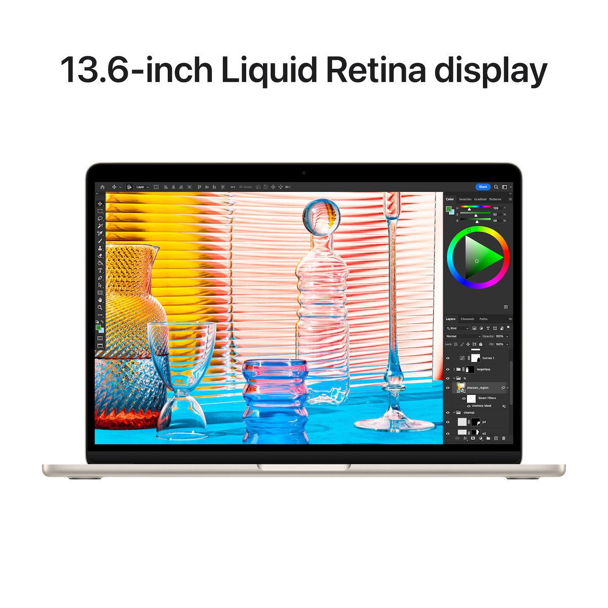 Apple MacBook Air 13.6" (2022) IPS Retina Display (M2-8‑core/16GB/256GB SSD/8-Core GPU) Starlight (International English Keyboard) - Image 5