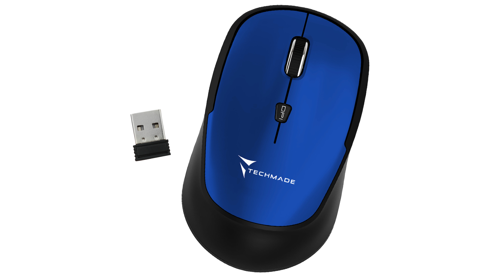 Techmade TM-XJ35 Ασύρματο Ποντίκι Μπλε - Image 2