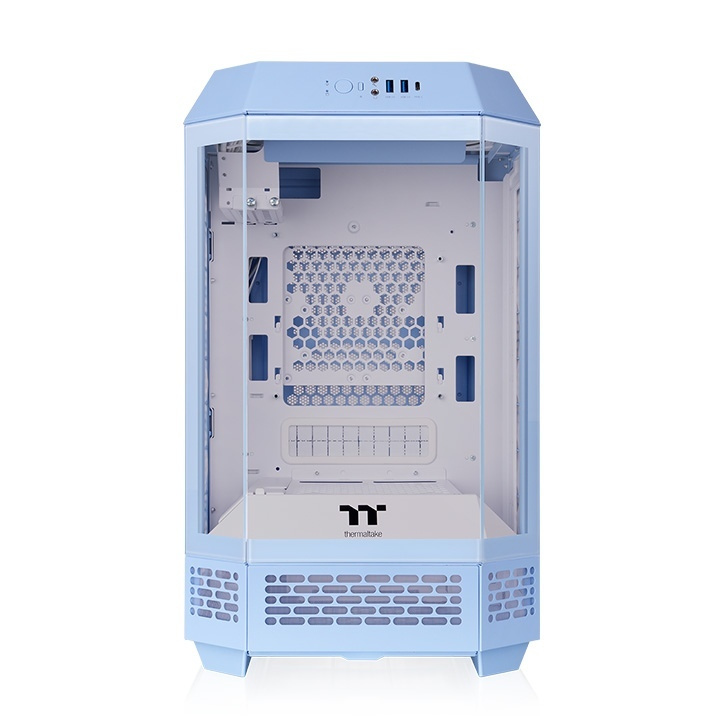 Thermaltake The Tower 250 Gaming Mini Tower Κουτί Υπολογιστή με Πλαϊνό Παράθυρο και RGB Φωτισμό Hydrangea Blue - Image 2