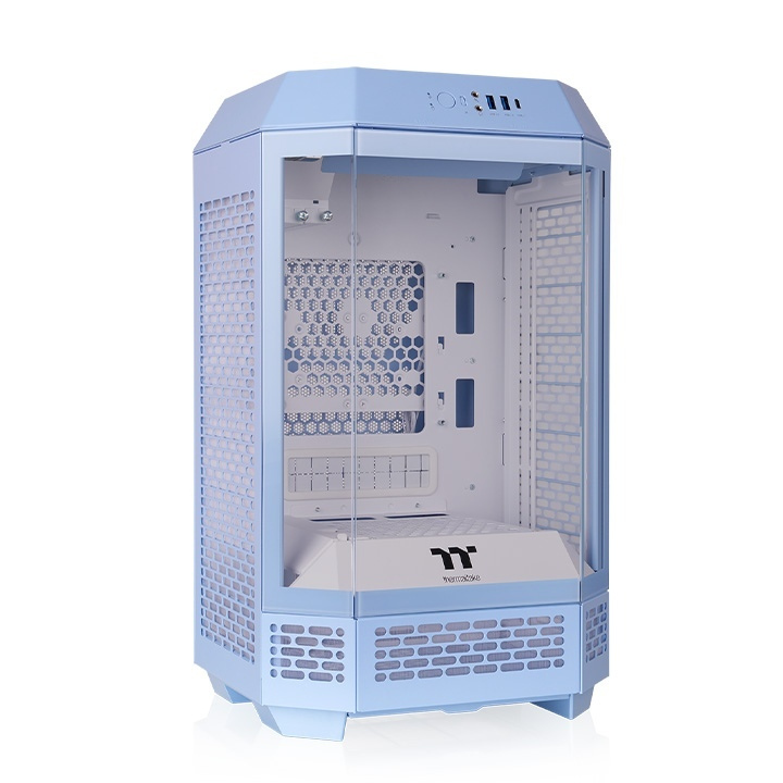 Thermaltake The Tower 250 Gaming Mini Tower Κουτί Υπολογιστή με Πλαϊνό Παράθυρο και RGB Φωτισμό Hydrangea Blue - Image 3