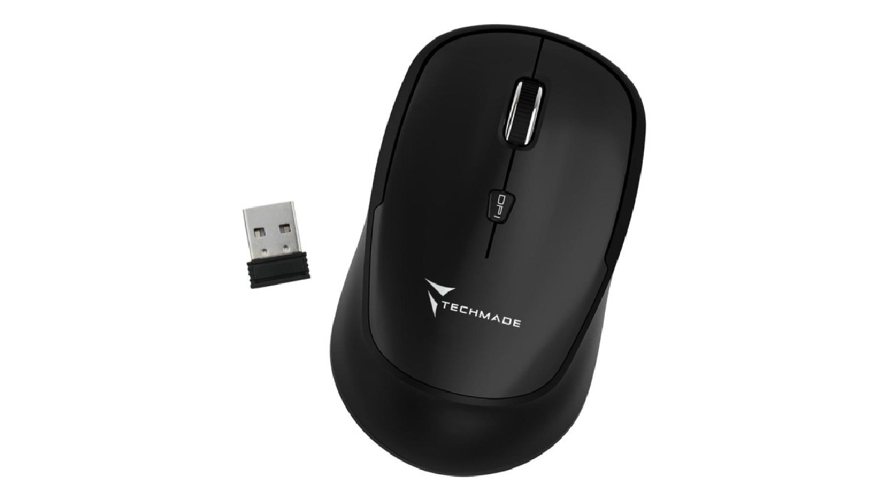 Techmade TM-XJ35 Ασύρματο Ποντίκι Μαύρο - Image 2