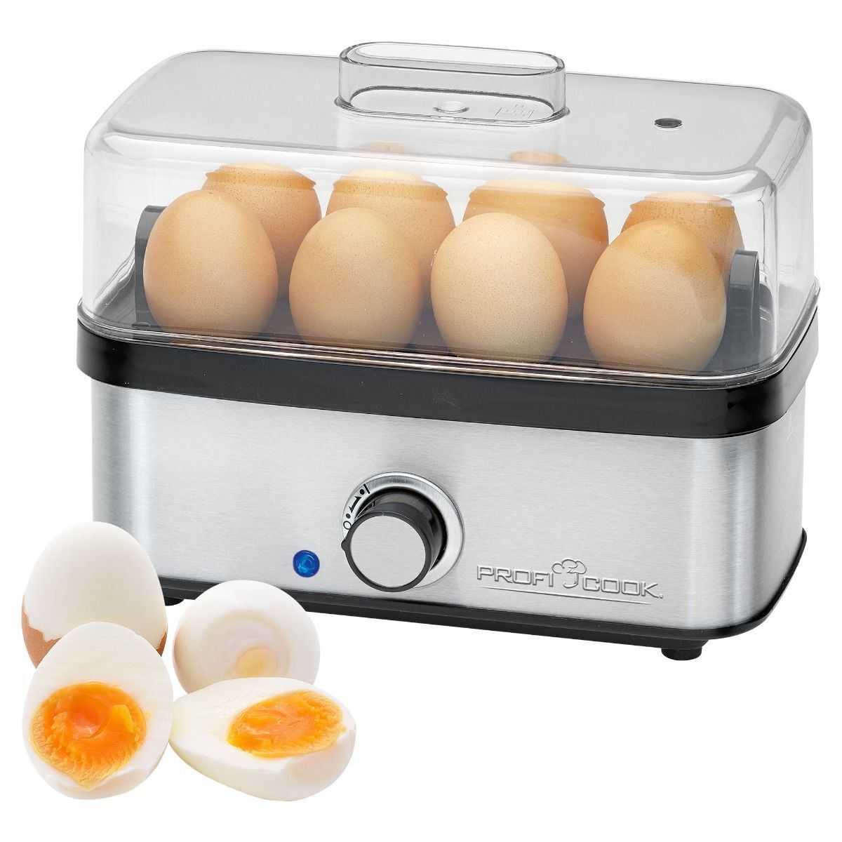Profi Cook Βραστήρας Αυγών 8 Θέσεων 400W Γκρι