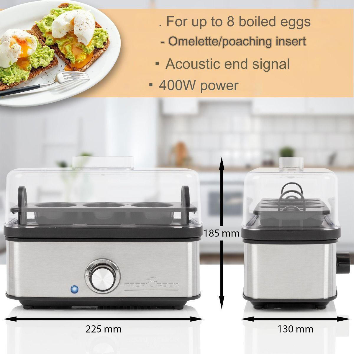 Profi Cook Βραστήρας Αυγών 8 Θέσεων 400W Γκρι - Image 8