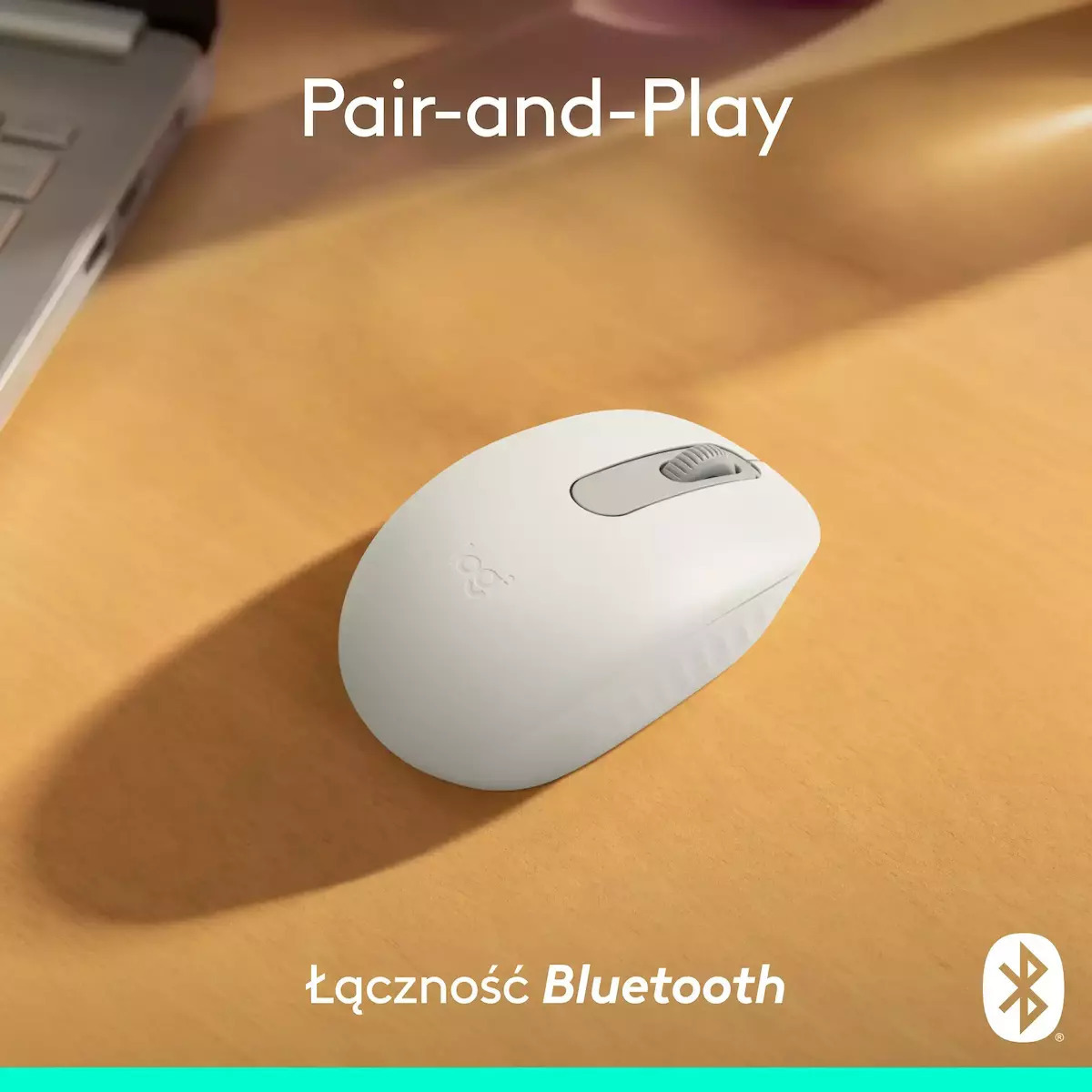 Logitech M196 Ασύρματο Bluetooth Ποντίκι Off White - Image 7