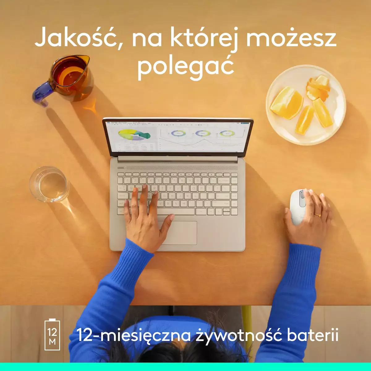 Logitech M196 Ασύρματο Bluetooth Ποντίκι Off White - Image 4