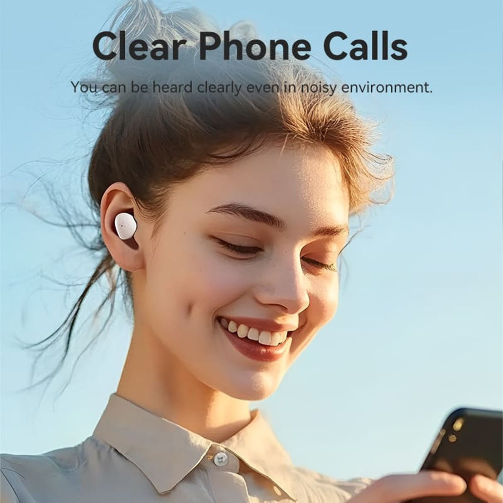 Vention T17 In-ear Bluetooth Handsfree Ακουστικά με Αντοχή στον Ιδρώτα και Θήκη Φόρτισης Ροζ - Image 6
