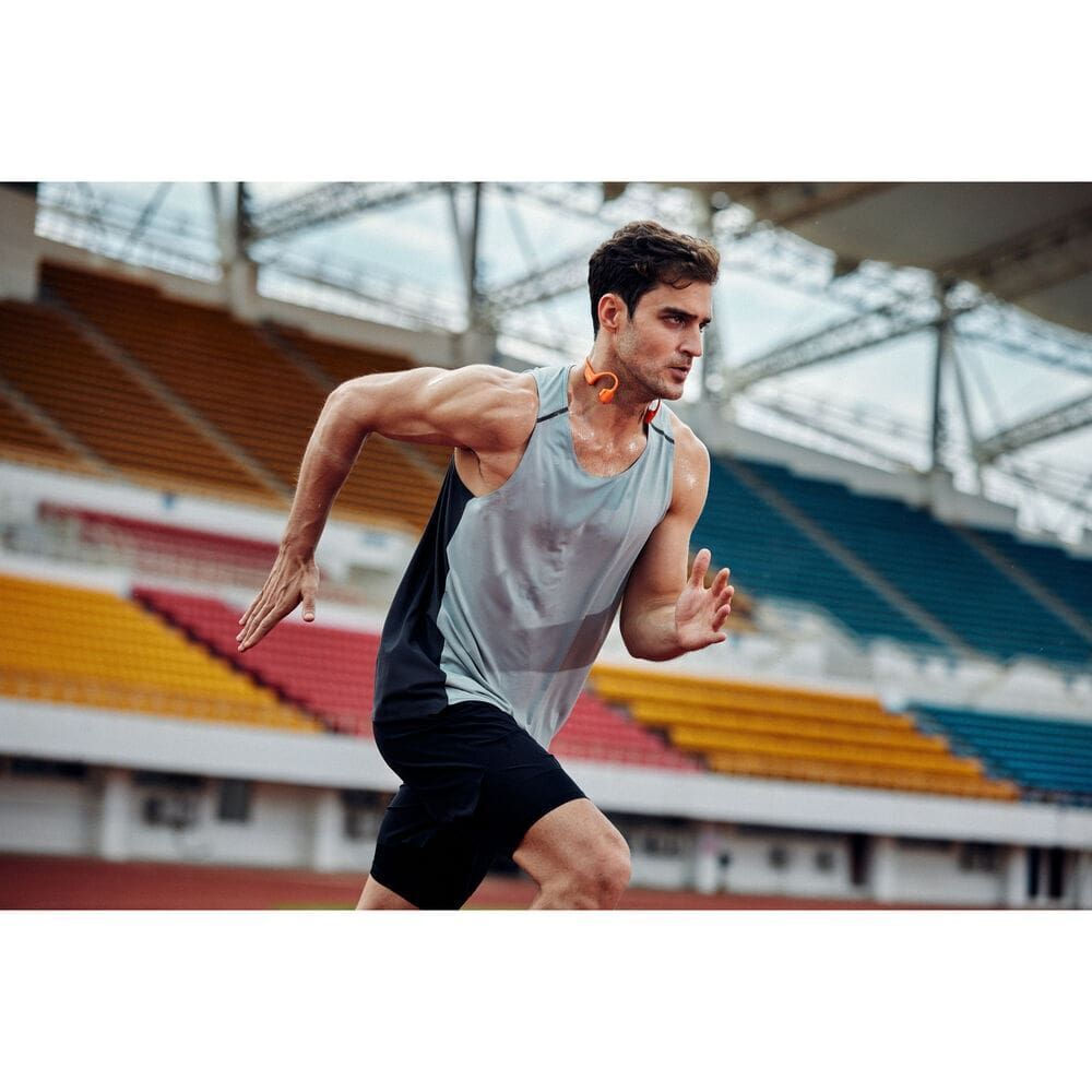 Shokz OpenRun Pro2 Mini Bone Conduction Bluetooth Handsfree Ακουστικά με Αντοχή στον Ιδρώτα Πορτοκαλί - Image 7
