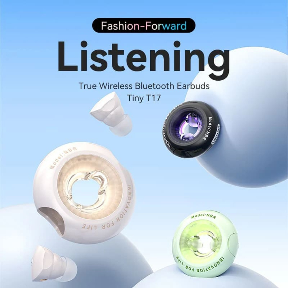 Vention T17 In-ear Bluetooth Handsfree Ακουστικά με Αντοχή στον Ιδρώτα και Θήκη Φόρτισης Ροζ - Image 4