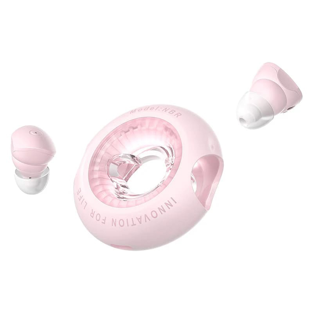 Vention T17 In-ear Bluetooth Handsfree Ακουστικά με Αντοχή στον Ιδρώτα και Θήκη Φόρτισης Ροζ - Image 3