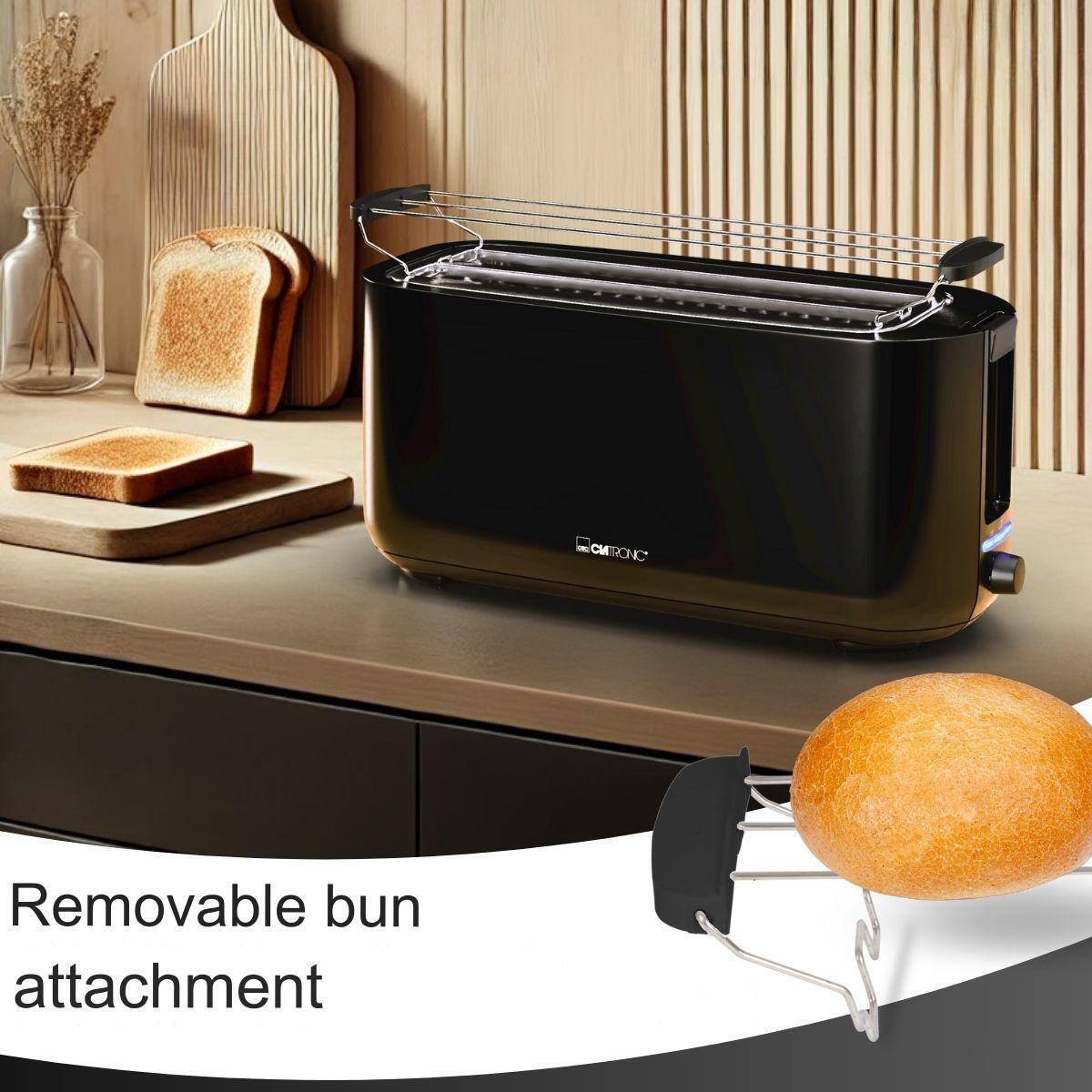 Clatronic Φρυγανιέρα 4 Θέσεων 1400W Μαύρη - Image 4