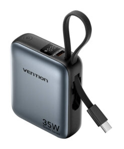 Alternative view of Vention Power Bank 10000mAh 30W με Θύρα USB-C Γκρι