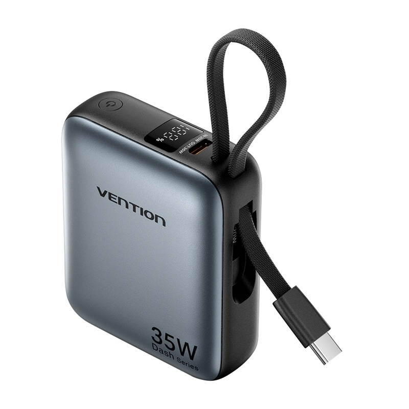 Vention Power Bank 10000mAh 30W με Θύρα USB-C Γκρι - Image 2