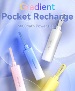 Alternative view of Vention FHWR0 Power Bank 5000mAh 20W με Θύρα USB-C Ροζ