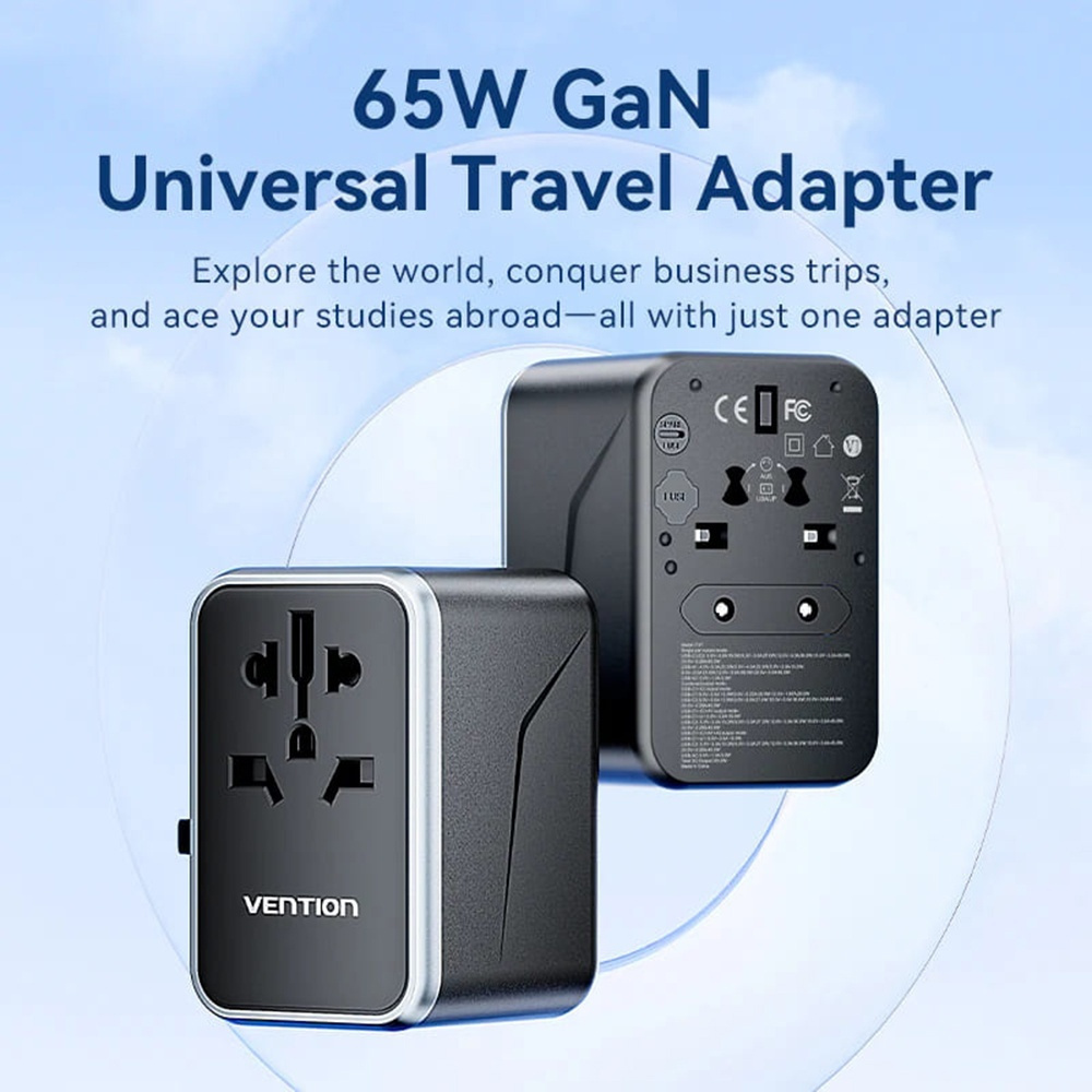 Vention FJFB0 Αντάπτορας Πρίζας από Universal σε Universal - Image 7
