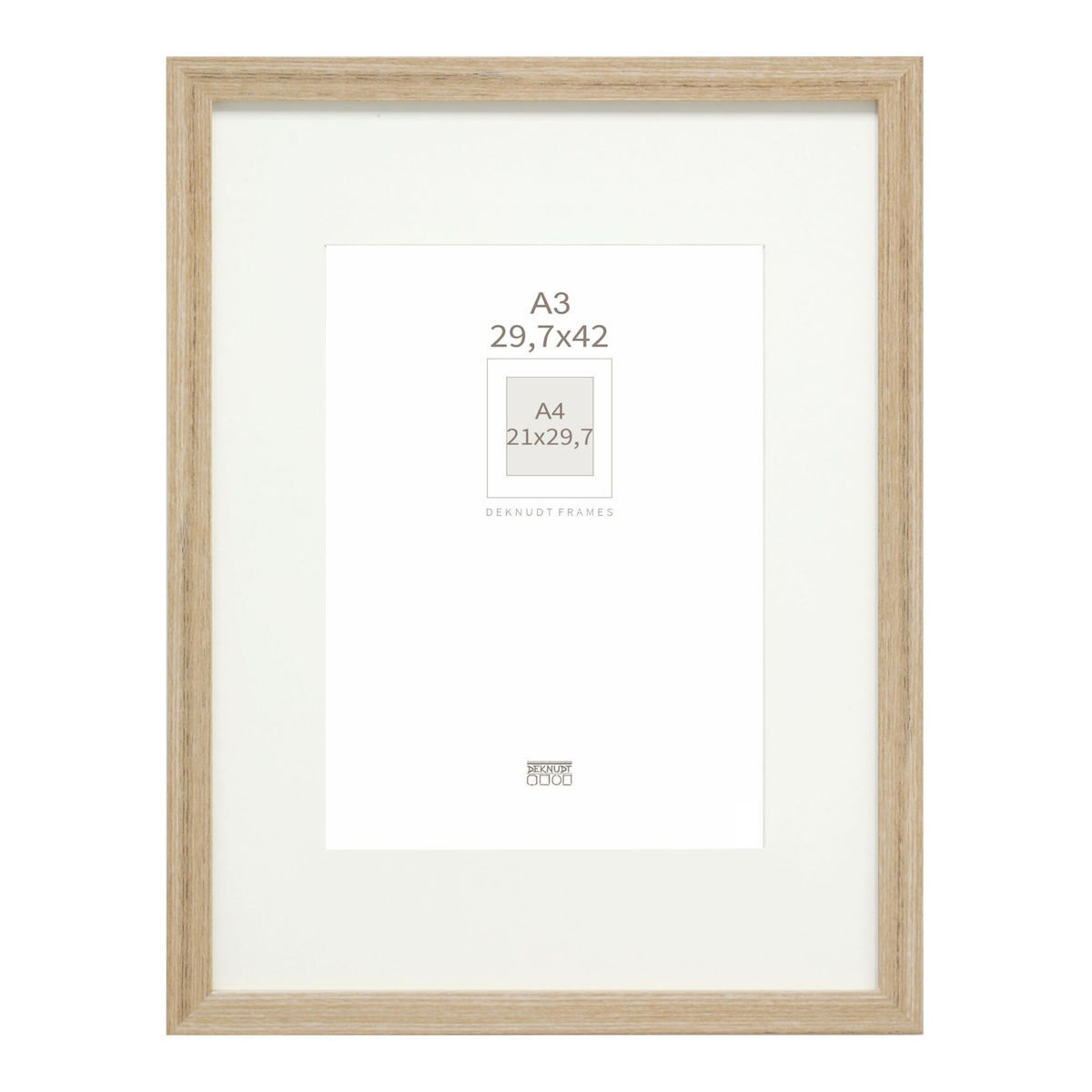 Deknudt Κορνίζα Ξύλινη 29.7x42cm S66KH1P1_29,7X42,0