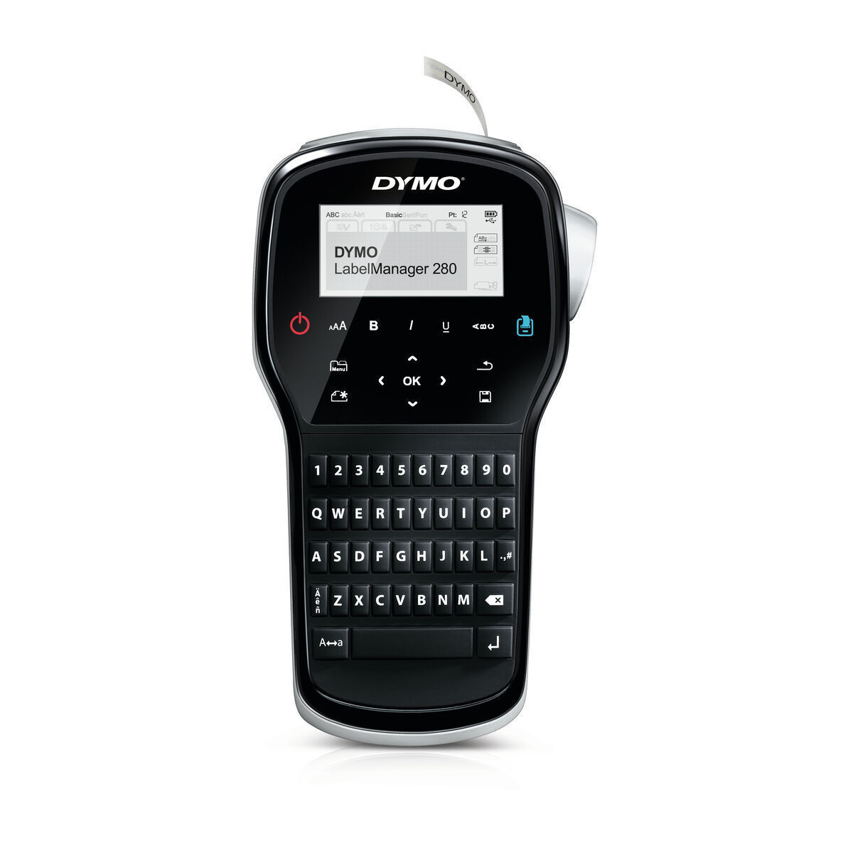 Dymo Labelmanager T 280 Qwerty Kitcase Ηλεκτρονικός Ετικετογράφος Χειρός σε Μαύρο Χρώμα 2091152 - Image 2