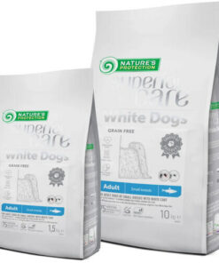 Alternative view of Nature's Protection Superior Care White 1.5kg Ξηρά Τροφή χωρίς Σιτηρά & Γλουτένη για Ενήλικους Σκύλους Μικρόσωμων Φυλών με Ρέγγα