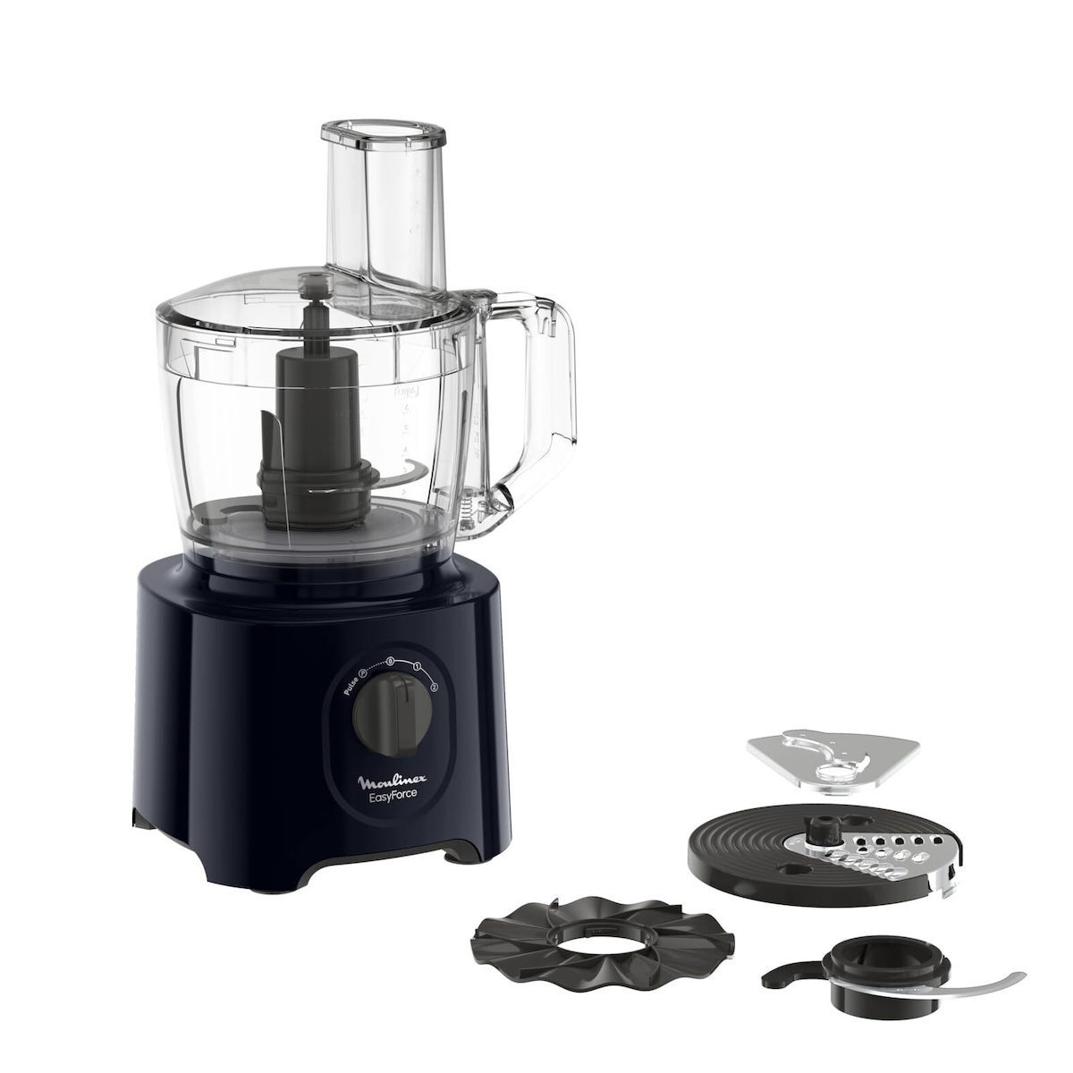 Moulinex Easy Force FP2428 Πολυμίξερ 800W με Κάδο 2.4lt και Κανάτα Μπλέντερ Μαύρο - Image 2