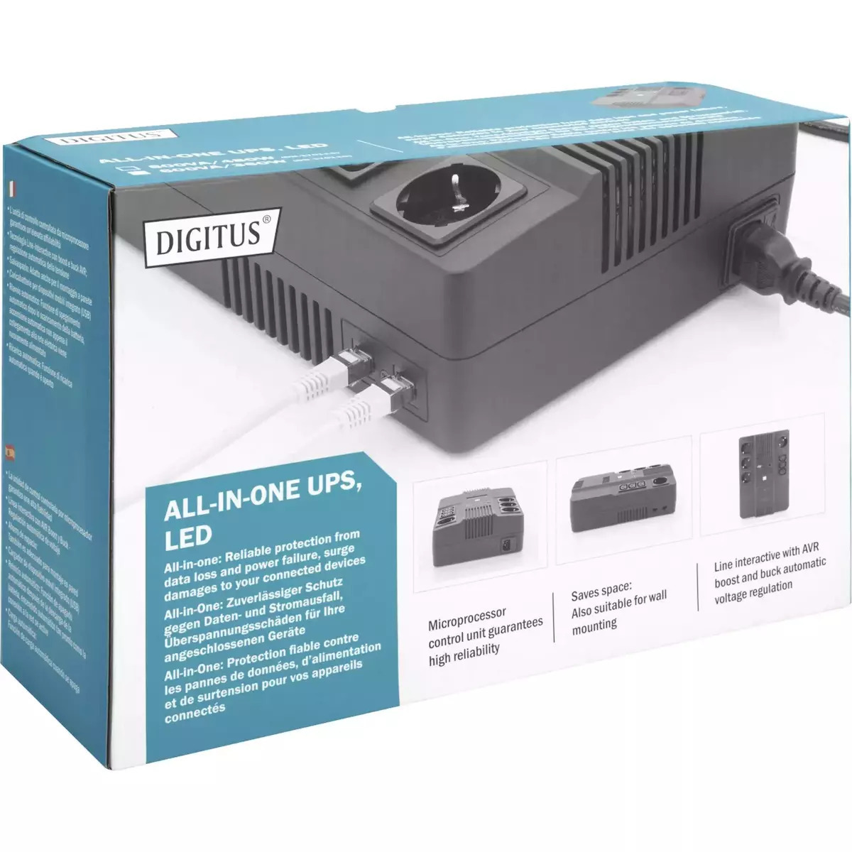 Digitus UPS Line-Interactive 600VA 360W με 7 Πρίζες - Image 5