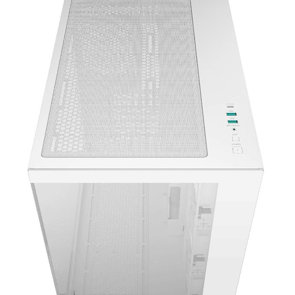 Deepcool CG530 4F Gaming Midi Tower Κουτί Υπολογιστή με Πλαϊνό Παράθυρο και ARGB Φωτισμό Λευκό - Image 6