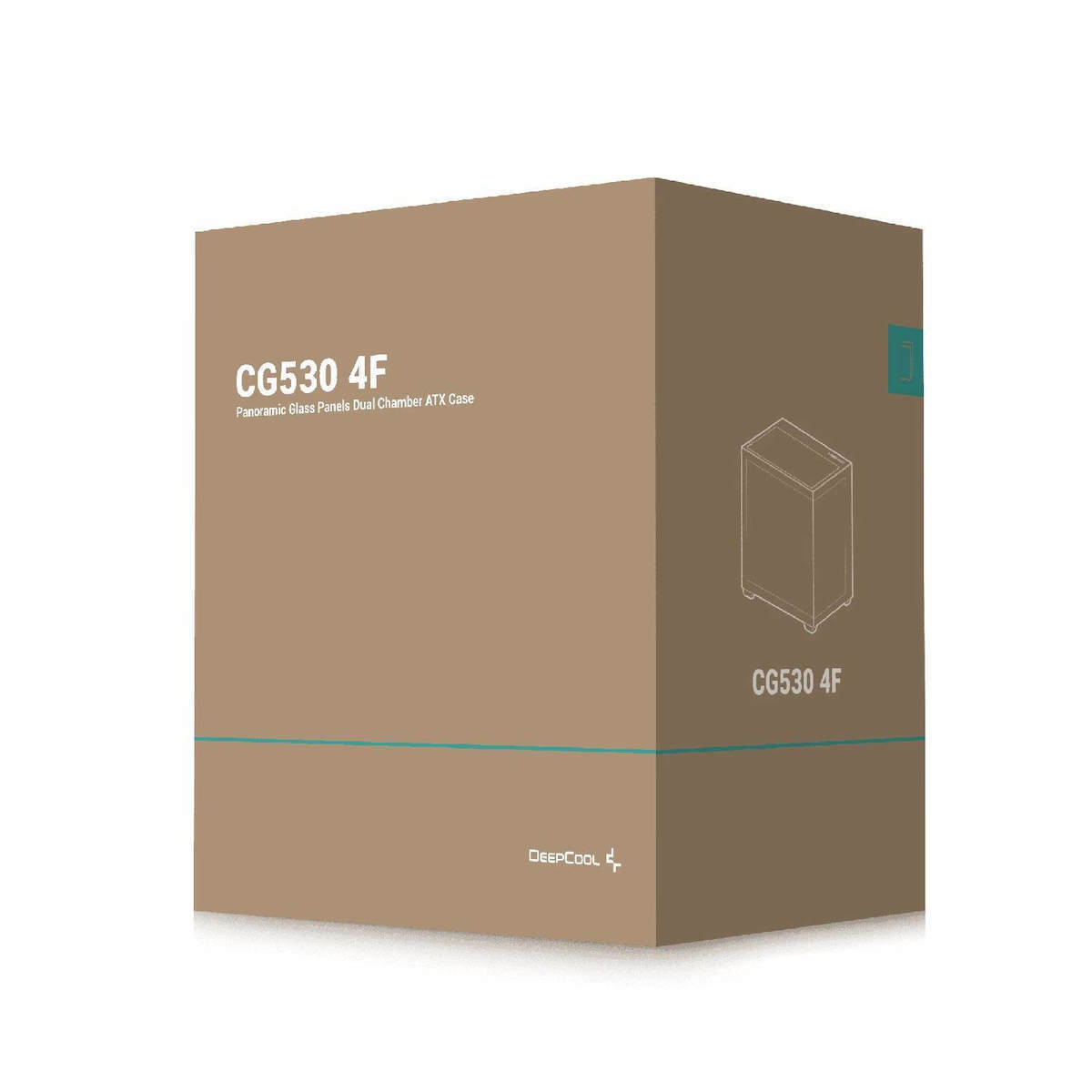 Deepcool CG530 4F Gaming Midi Tower Κουτί Υπολογιστή με Πλαϊνό Παράθυρο και ARGB Φωτισμό Μαύρο - Image 9
