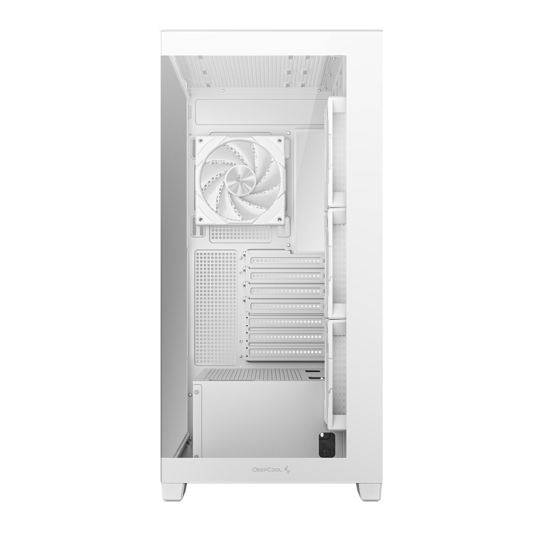 Deepcool CG580 4F Gaming Midi Tower Κουτί Υπολογιστή με Πλαϊνό Παράθυρο και ARGB Φωτισμό Λευκό - Image 5