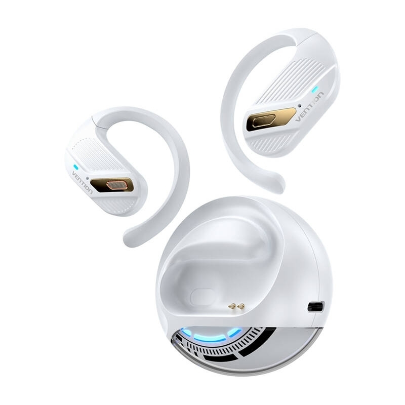 Vention OpenBeat O12 Open Ear Bluetooth Handsfree Ακουστικά με Αντοχή στον Ιδρώτα και Θήκη Φόρτισης Λευκά - Image 2