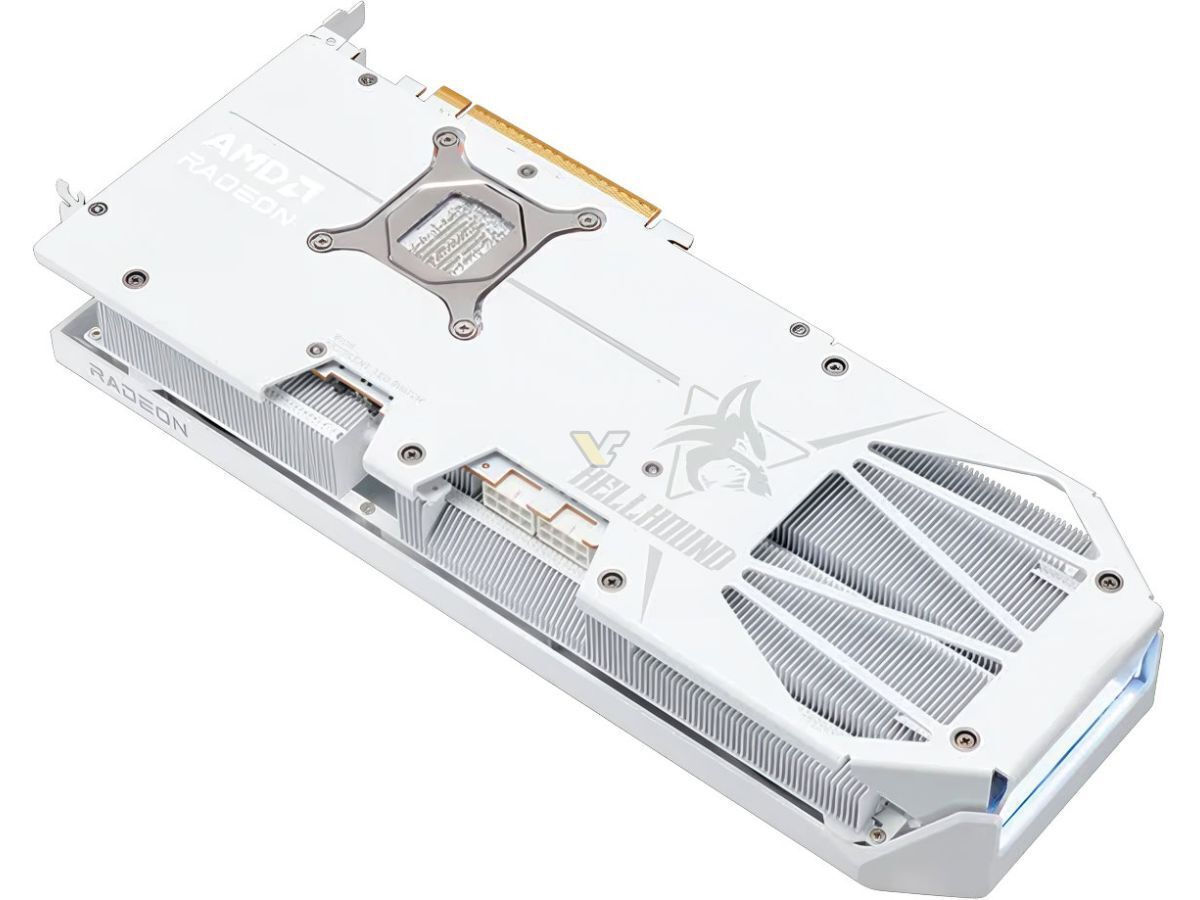 PowerColor Radeon RX 9070 XT 16GB GDDR6 Hellhound White Κάρτα Γραφικών - Image 2