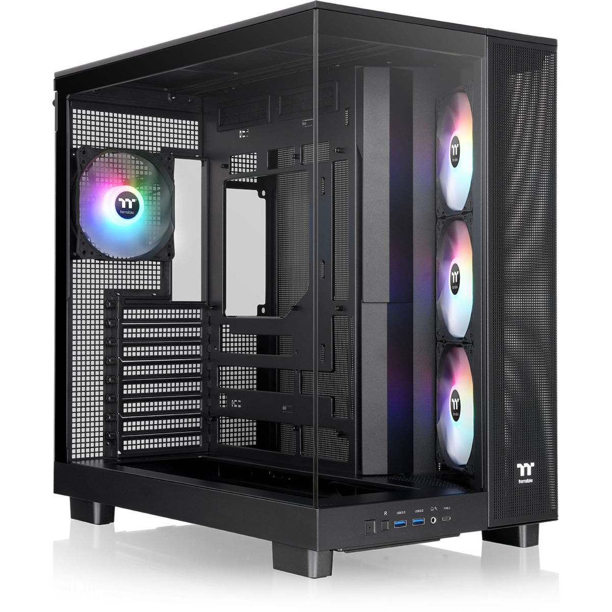Thermaltake View 380 XL TG ARGB Gaming Midi Tower Κουτί Υπολογιστή με Πλαϊνό Παράθυρο Μαύρο - Image 2
