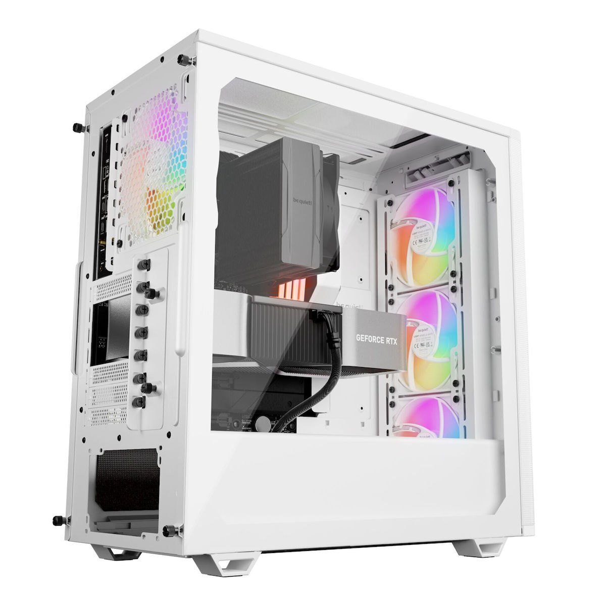 Be Quiet Pure Base 501 LX Gaming Midi Tower Κουτί Υπολογιστή με Πλαϊνό Παράθυρο και RGB Φωτισμό Λευκό - Image 8