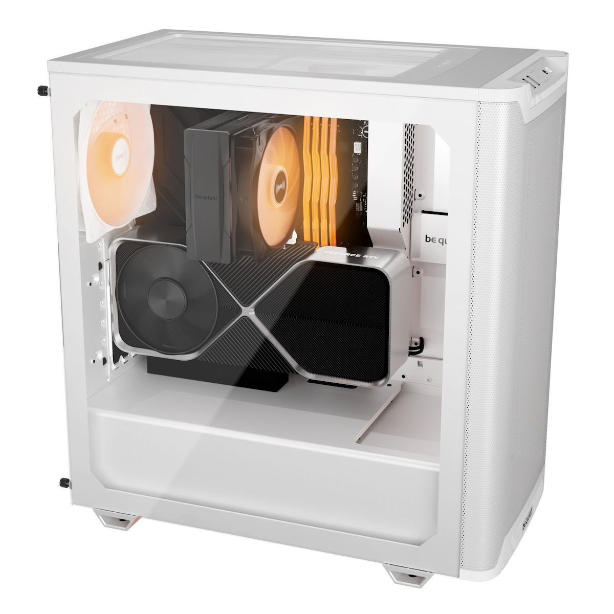 Be Quiet Pure Base 501 LX Gaming Midi Tower Κουτί Υπολογιστή με Πλαϊνό Παράθυρο και RGB Φωτισμό Λευκό - Image 7