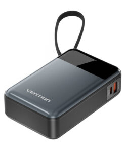 Alternative view of Vention Power Bank 20000mAh 65W με Θύρα USB-A και Θύρα USB-C Μαύρο