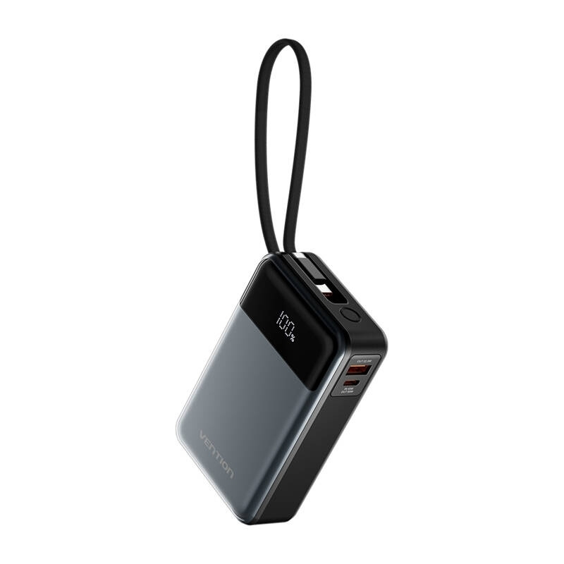 Vention Power Bank 20000mAh 65W με Θύρα USB-A και Θύρα USB-C Μαύρο - Image 3