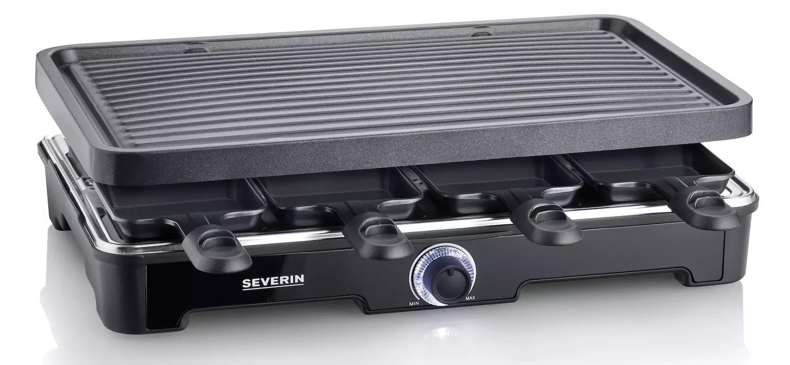 Severin RG9670 Επιτραπέζια Ηλεκτρική Ψησταριά Αυλακωτής Πλάκας 1400W με Ρυθμιζόμενο Θερμοστάστη 41.7x26.3εκ. S71011073 - Image 3
