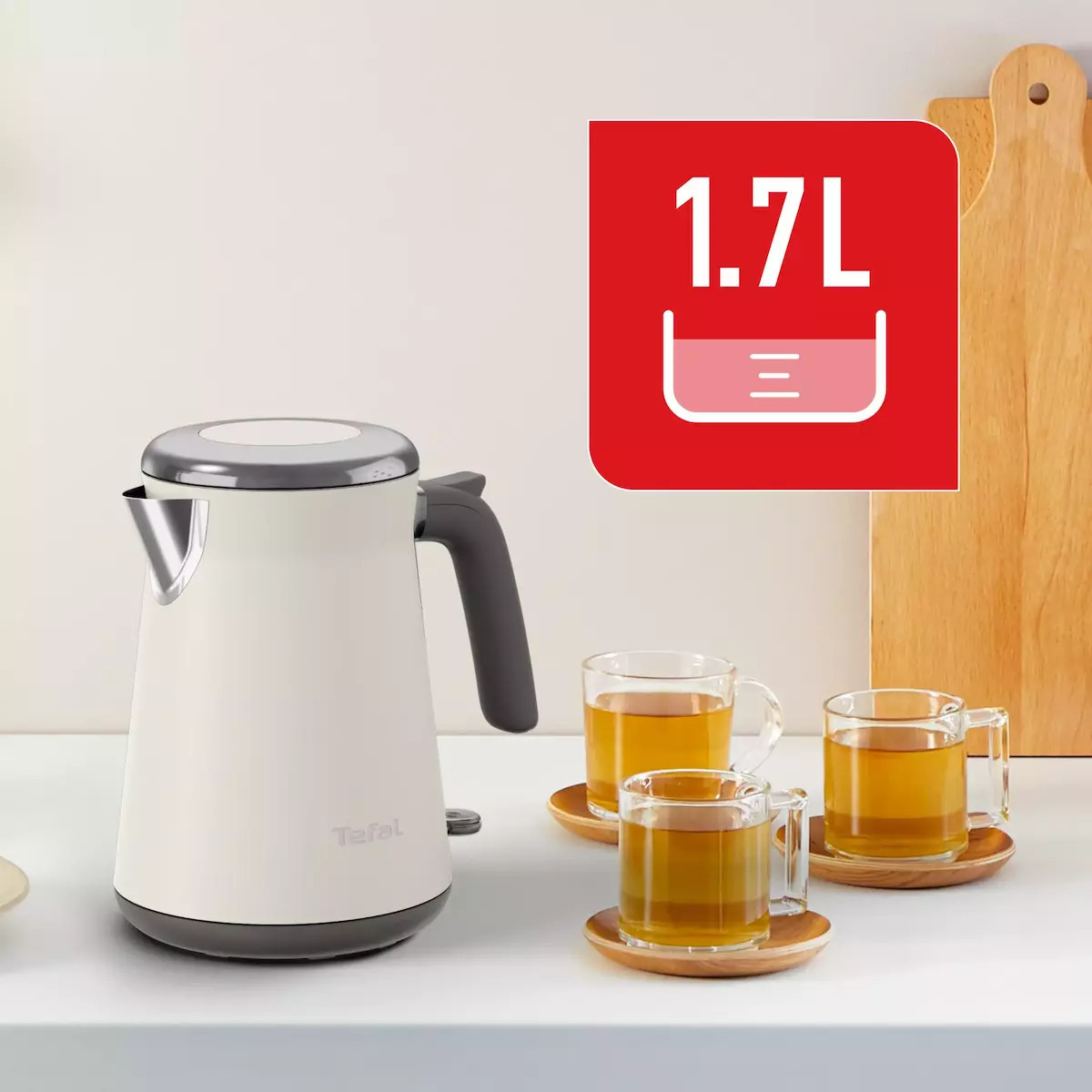 Tefal Βραστήρας 1.7lt 2400W Λευκός KI666A - Image 4