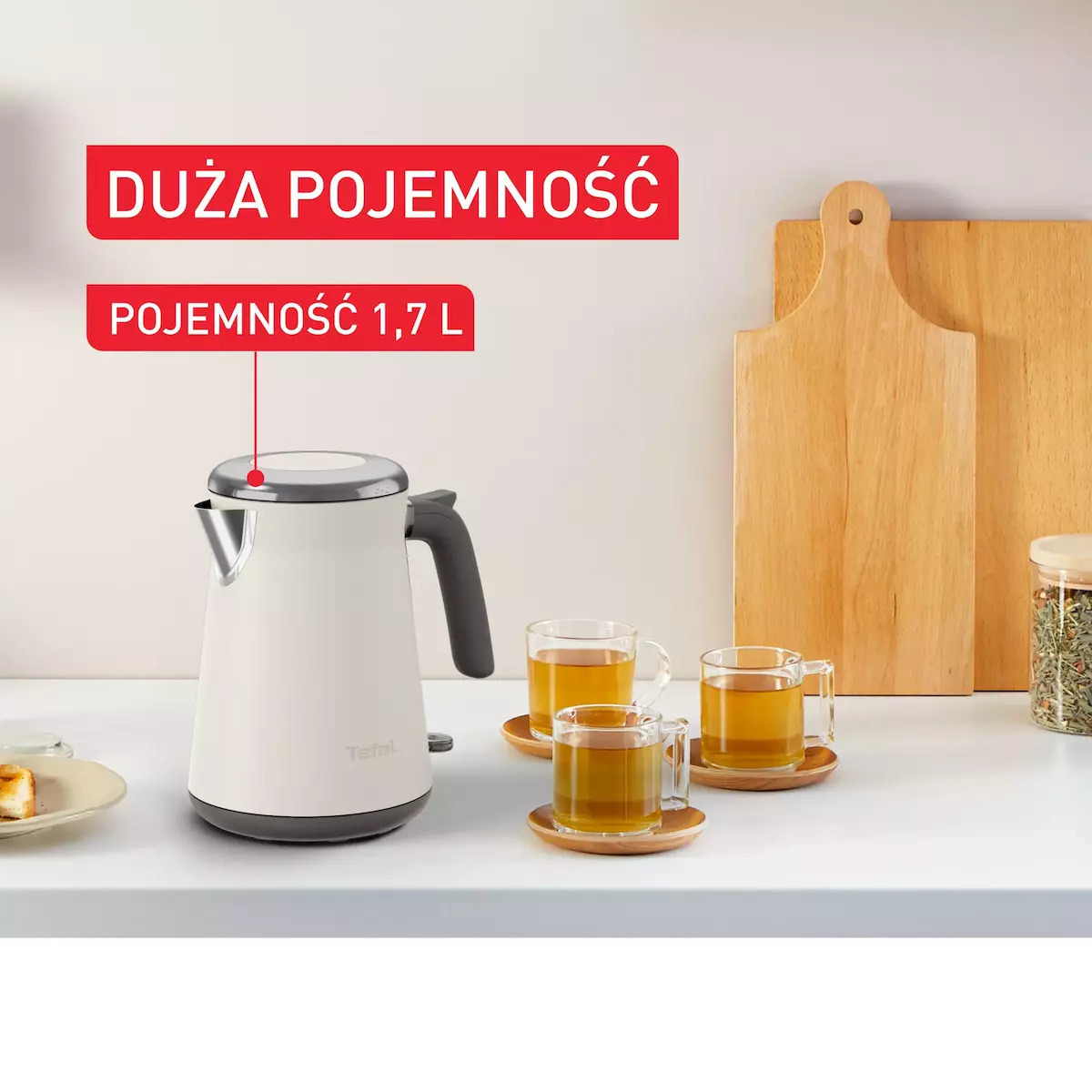 Tefal Βραστήρας 1.7lt 2400W Λευκός KI666A - Image 6