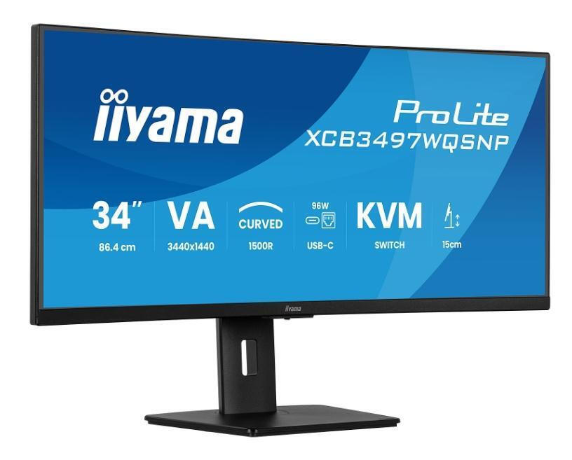 Iiyama Prolite XCB3497WQSNP-B1 Ultrawide VA Curved Monitor 34" QHD 3440x1440 - Image 2