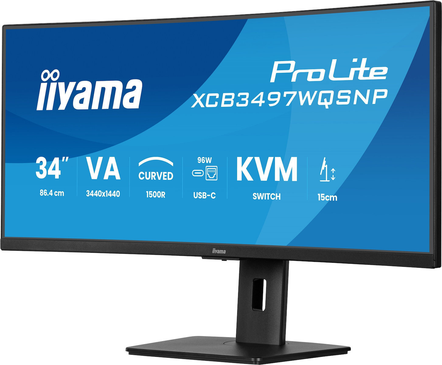 Iiyama Prolite XCB3497WQSNP-B1 Ultrawide VA Curved Monitor 34" QHD 3440x1440 - Image 7