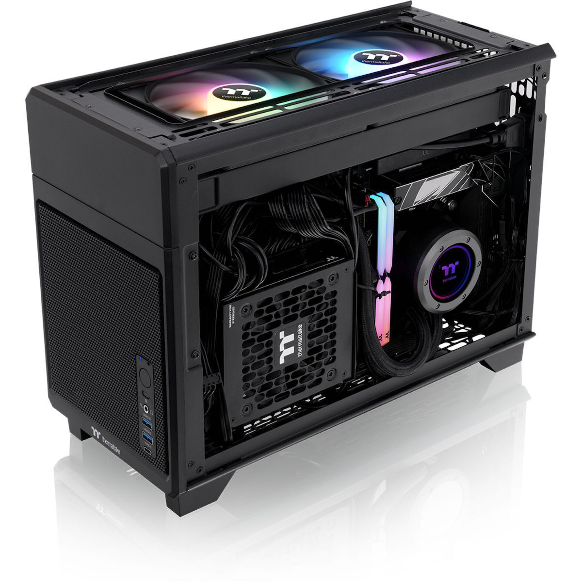 Thermaltake TR100 Mini Tower Κουτί Υπολογιστή Μαύρο - Image 2
