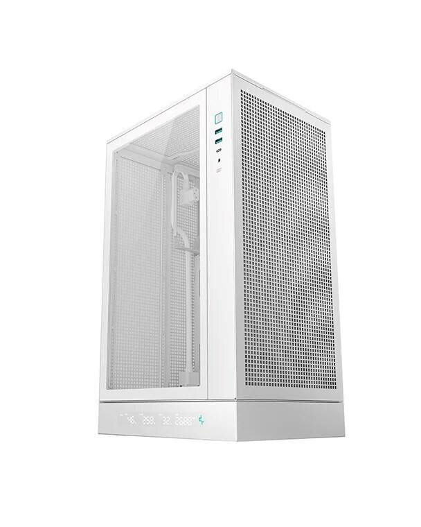 Deepcool CH270 Digital Mini Tower Κουτί Υπολογιστή με Πλαϊνό Παράθυρο Λευκό