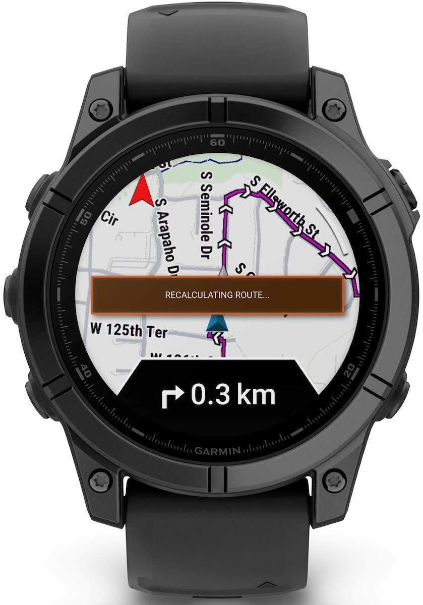 Garmin Fenix E Stainless Steel 47mm Αδιάβροχο Smartwatch με Παλμογράφο (Slate Grey Steel with Black Silicone Band) - Image 4