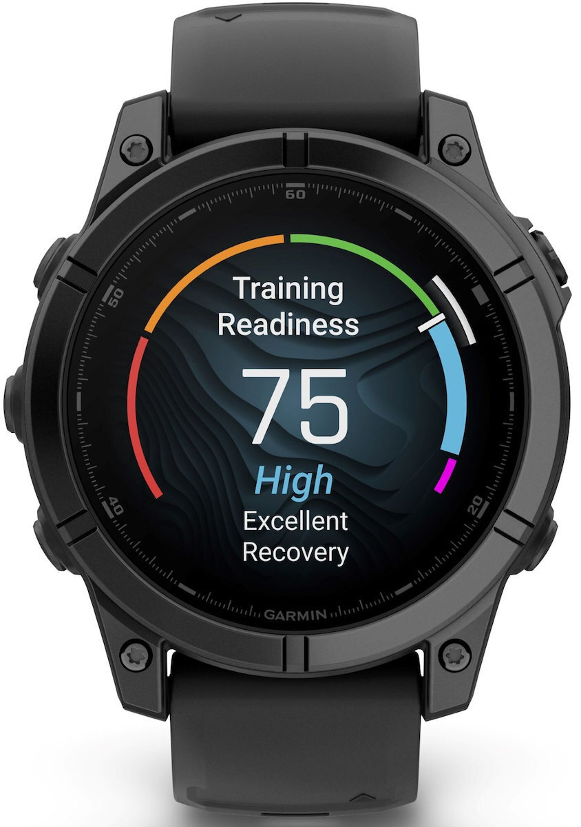 Garmin Fenix E Stainless Steel 47mm Αδιάβροχο Smartwatch με Παλμογράφο (Slate Grey Steel with Black Silicone Band) - Image 2