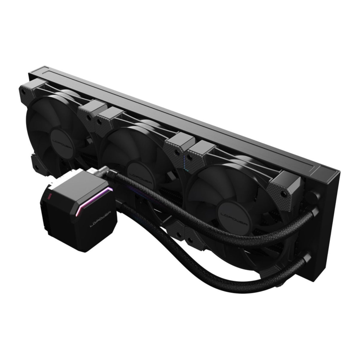 LC-Power Jet Flow Υδρόψυξη Επεξεργαστή Τριπλού Ανεμιστήρα 120mm για Socket AM4/AM5/1700/1200/115x - Image 4