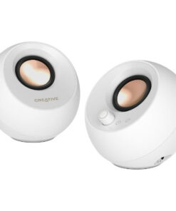 Alternative view of Creative Pebble Pro Ηχεία Υπολογιστή 2.0 με RGB Φωτισμό και Bluetooth Ισχύος 20W σε Λευκό Χρώμα