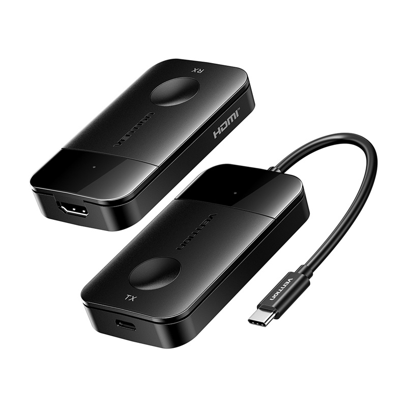 Vention Wireless Usb-c To Hdmi Transmitter Receiver 0.15 M Black