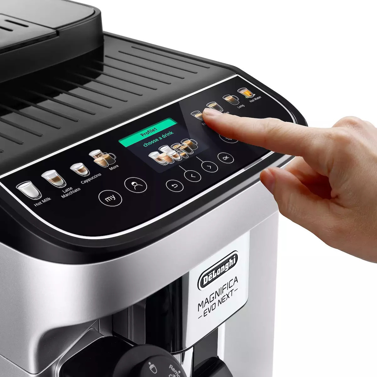 De'Longhi Magnifica Evo Next Αυτόματη Μηχανή Espresso 1450W Πίεσης 15bar με Μύλο Άλεσης Καφέ - Image 2