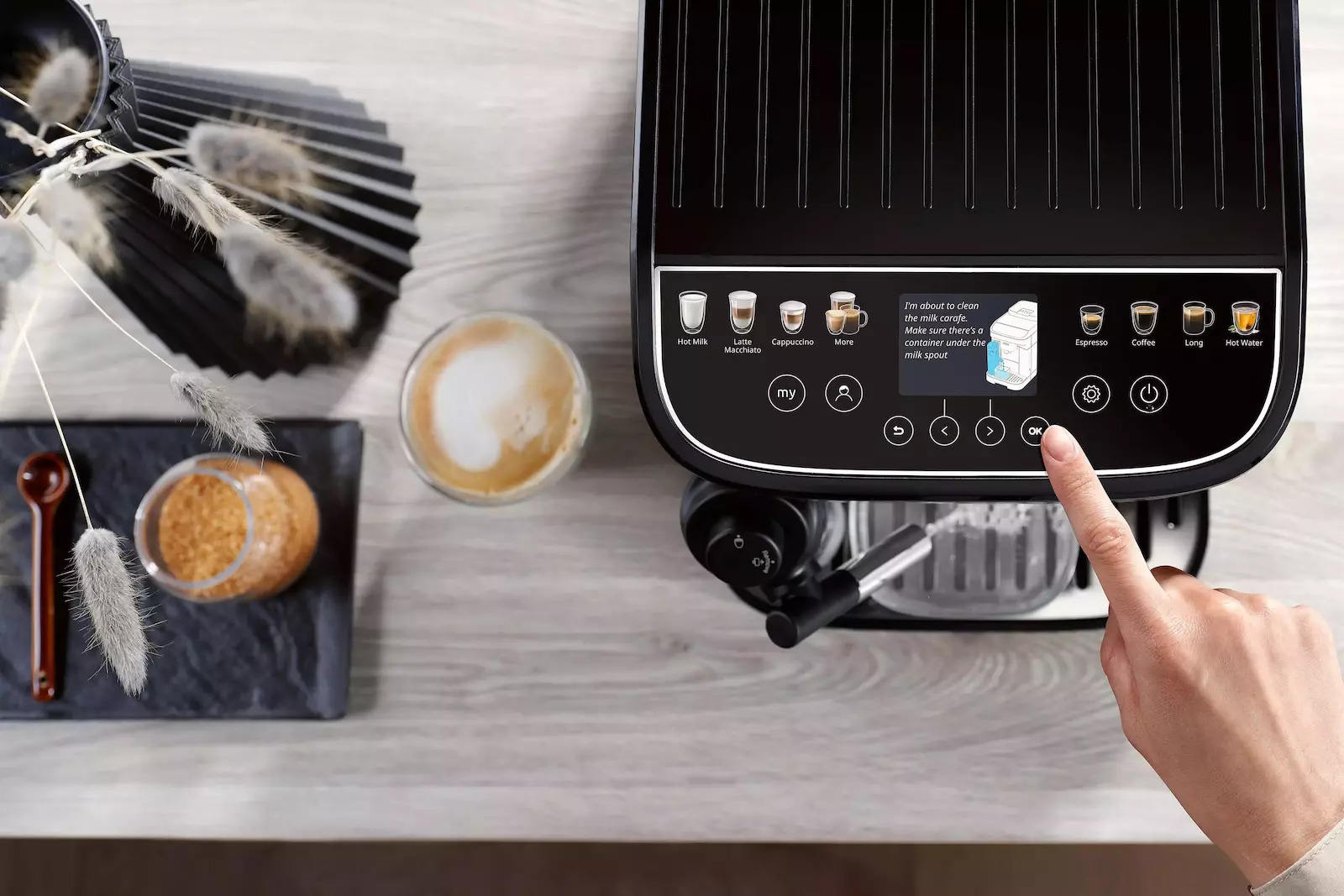 De'Longhi Magnifica Evo Next Αυτόματη Μηχανή Espresso 1450W Πίεσης 15bar με Μύλο Άλεσης Καφέ - Image 5